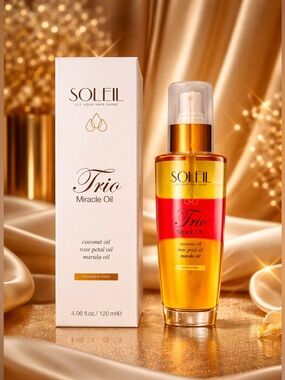 Soleil Trio Miracle Oil– Luxury Hair Treatment NIB